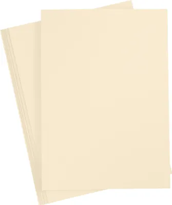 Productafbeelding van Karton, gekleurd, A4 formaat (210x297 mm), 180 gram, beige kleur, 20 stuks per verpakking.