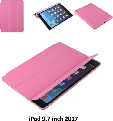 Produktbild von Buchhülle Tablet Apple iPad 9.7 Zoll 2017 Smart Case Pink für iPad 9.7 Zoll 2017 2 Betrachtungspositionen