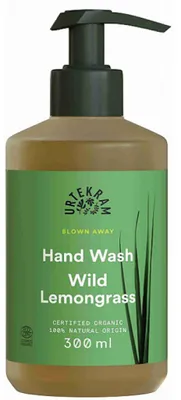 Produktbild von Urtekram Handseife Blown Away Lemongrass, Hände, Flüssigseife, Pumpenflasche, Feuchtigkeitsspendend, Auffrischend, 300 ml, 1 Stück(e)