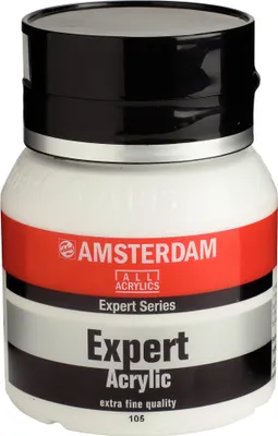 Zdjęcie produktu dla Farba akrylowa Amsterdam Expert Series butelka 400 ml tytanowa biel 105