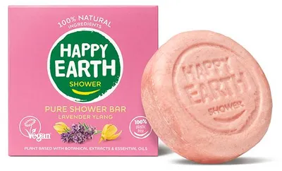 Image de Savon solide Happy Earth Lavande-Ylang (90 g)