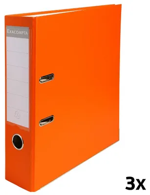 Produktbild von Exacompta 3er Pack Kunststoff-Ordner 8 cm A4