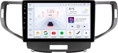 Zdjęcie produktu dla Radio samochodowe z Bluetooth i CarPlay do Hondy Accord 8 (2008–2012) – Kompatybilne z Apple i Android – System stereo – System nawigacyjny – 3 GB pamięci RAM, 32 GB pamięci – 9-calowy wyświetlacz