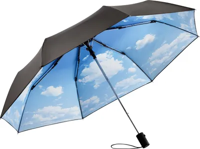 Produktbild von FARE AC-Taschenschirm Regenschirm Impressions Automatik Windproof-PLUS 100cm, Muster:Wolken-Design