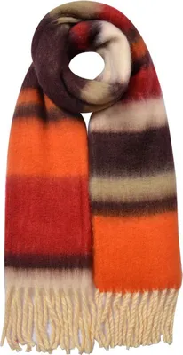 Produktbild von Juleeze JZSC0832CH Damenschal Braun Orange 37x210 cm