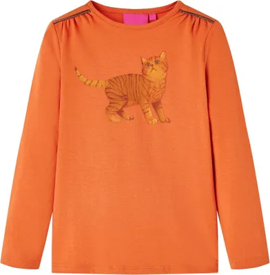 Produktbild von Möbel Kinder-Langarmshirt Dunkelorange 92 - Langarmshirts &35874