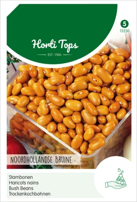 Zdjęcie produktu dla Fasolka szparagowa wczesna brązowa "Holländer" (100 g) | Nasiona fasolki szparagowej firmy Hortitops