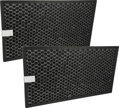 Produktbild von vhbw 2x Aktivkohlefilter kompatibel mit Sharp KC-G50EUW Luftreiniger - Luftfilter Schwarz