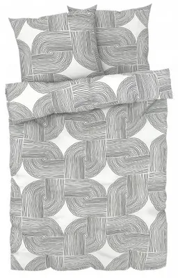 Produktbild von Livarno Home Mikrofaser Satin Bettwäsche Set 250x200 cm Geometrie