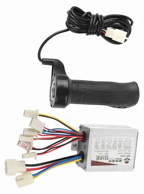 Zdjęcie produktu dla Regulator prędkości z silnikiem szczotkowym o mocy 500 W i uchwyt gazu do elektrycznych rowerów, hulajnóg i trójkołowców 36 V