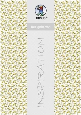 Produktbild von Designkarton gold 200g/qm A4 VE=5 Blatt Motiv 8
