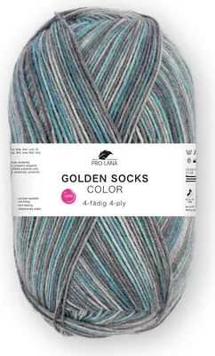 Produktbild von Pro Lana GOLDEN SOCKS color 100 g 4-fach Sockenwolle 420 m Farbe 724