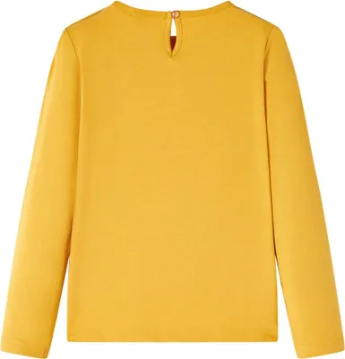 Immagine prodotto di vidaXL Camicia a maniche lunghe per bambini ocra 116