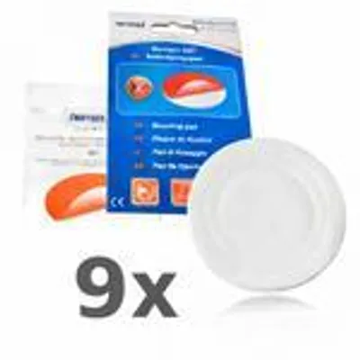 Immagine prodotto di NEMAXX® Pad Fissaggio Rilevatore Fumo Ø80 mm – Adesivo 3M High-Tack, Autoadesivo – Montaggio Senza Foratura – Per Fumo, CO e Termici – 9 Pezzi