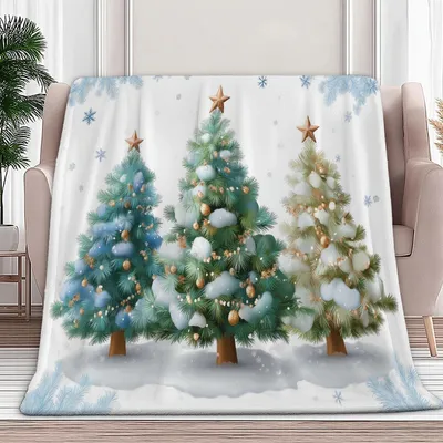 Productafbeelding van Knuffeldeken met Cartoon Kerstboom, 180 x 200 cm
