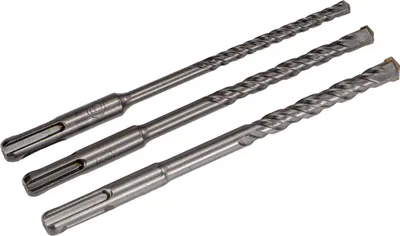 Produktbild von SDS Bohrersatz 3-teilig 6mm 8mm 10mm Länge 160mm für Steinbearbeitung Mauer Beton