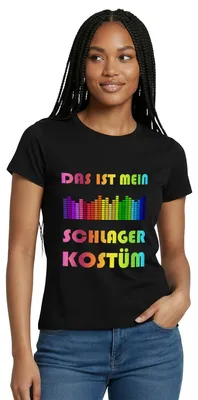 Produktbild von Spreadshirt Schlager Kostüm | Karneval Frauen T-Shirt, XXL, Schwarz