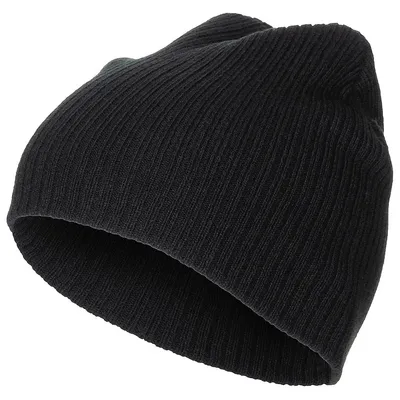 Produktbild von Strickmütze BEANIE extra kurz schwarz
