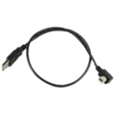 Produktbild von Microconnect USBAB05ANGLED, 0,5 m, USB A, USB B, USB 2.0, Schwarz