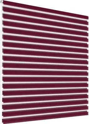 Obrázok produktu pre ECD Nemecko Dvojitá roleta do spálne, upínanie bez vŕtania 70 x 230 cm Bordeaux, priesvitná a zatemňujúca, duo roleta na okná a dvere