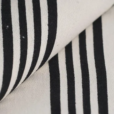 Produktbild von Jacquard Stoff Picto Streifenmuster Polyester schwarz-weiß 280 cm breit