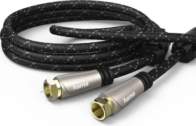 Produktbild von Hama 00179217, 5 m, F-Typ, F-Typ, Schwarz