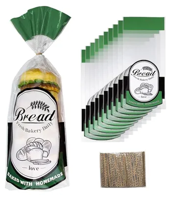 Produktbild von 100 Stück Plastiktüten mit Verschluss für frisches Brot