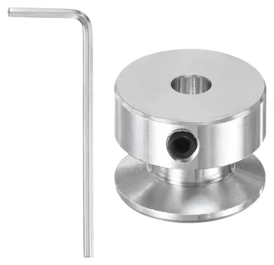 Katrol met enkele sleuf, 20 mm OD, aluminium, für 5-6 mm PU-Riem