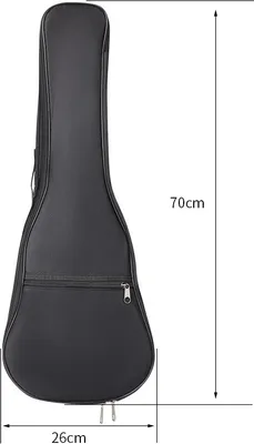 Obrázek produktu pro INF Polstrovaná taška na ukulele 26 palců - černý batoh přes rameno