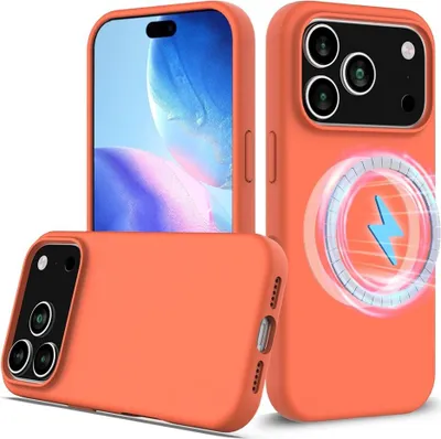 Produktbild von iPhone 17 Pro Hülle - Coverup Liquid Colour Back Cover - MagSafe Compatible - Orange