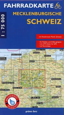 Immagine prodotto di Mappa ciclistica della regione Mecklenburgische Schweiz, scala 1:75.000