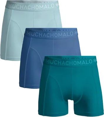 Productafbeelding van Men 3-Pack Boxer Shorts Solid Blue 6XL