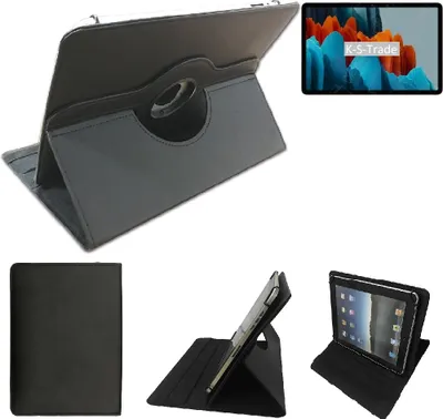 Produktbild von High quality kompatibel mit Samsung Galaxy Tab S7 Wi-Fi Schutz Hülle 360° Tablet Case Schutzhülle Flip Cover  schwarz. Tablet Hülle drehbar