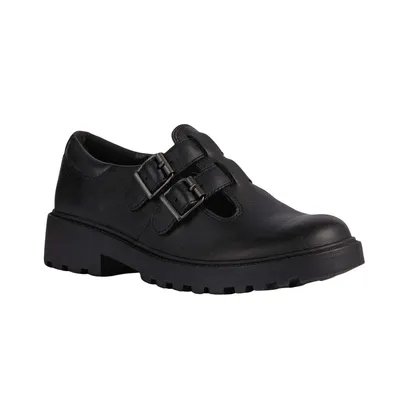 Produktbild von Geox - Mädchen Schul-Uniform-Schuhe "Casey Ballerina", Leder FS8775 (31 EU) (Schwarz)