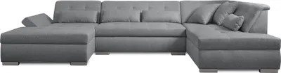 Image de Lisa Design Vermont - canapé panoramique d'angle droit - 7 places - XXL , Gris clair