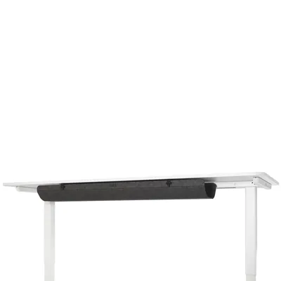 Produktbild von Yaasa Cable Management L Kabelkanal Schreibtisch, Grau – 116 x 29-37 x 9-16 cm – Kabelmanagement aus Filz – Desk Organizer, Schreibtisch Zubehör, Kabelwanne