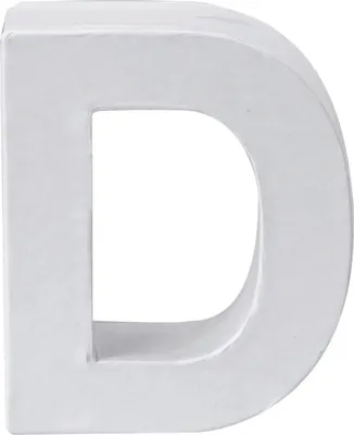 Produktbild von GLOREX Cardboard letter D 10x3,5cmMix 62029204