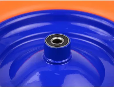 Produktbild von Schubkarrenrad 4.00-8 4.80-8 pannensicher aus PolyurethanVollgummi orange