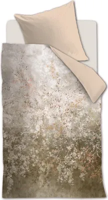 Produktbild von Kardol by Beddinghouse Mako-Satin-Bettwäsche-Garnitur Floresence Farbe Natural Größe 135x200+80x80