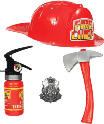 Produktbild von Kinder Feuerwehrmann Spiele-Set (4-teilig)