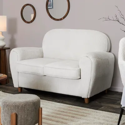 Image de Canapé - HOME DECO FACTORY - Scott - Côtelé - Beige