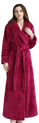 Image de Peignoir femme en polaire, manches longues