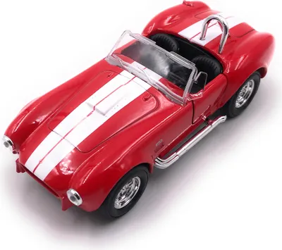 Image de Onwomania Shelby Cobra Modellauto Cabrio Sportwagen Oldtimer Auto Rot Mst. 1:34