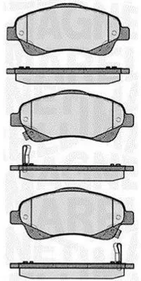 Produktbild von MAGNETI MARELLI Bremsbeläge Satz Vorne Bremsklötze für TOYOTA AVENSIS Kombi (T25) 363916060402