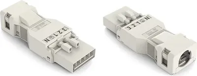 Produktbild von Wago 890-135, Weiß, Polyamid, IP40, 13 A, -35 - 85 °C, 26,7 mm