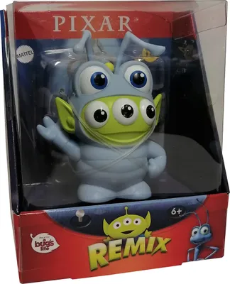 Immagine prodotto di Mattel Disney Pixar HCB19 Remix Aliens Flik The Big Crawl formica blu figura da collezione 10 cm
