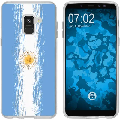 Produktbild von PhoneNatic Case kompatibel mit Samsung Galaxy A8 Plus (2018) Silikon-Hülle WM Argentinien M1