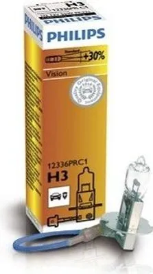 Zdjęcie produktu dla Philips Vision 12336PRC1 Lepsza widoczność, 55 W, 12 V, H3, Halogen, 1 szt.