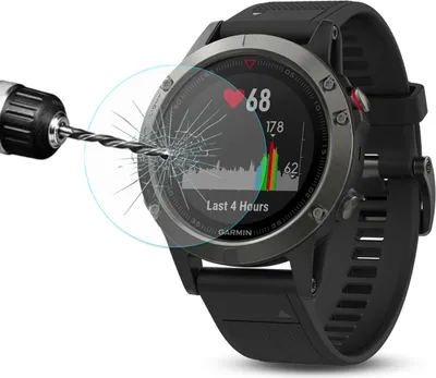 Immagine prodotto di 2.15D 0,2 mm H9 Pellicola antiurto in vetro temperato per Garmin Fenix 5 Smartwatch Vetro di protezione