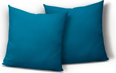 Produktbild von 2er Set Mikrofaser Kissenbezug Kissenhülle Kopfkissen Hülle Uni , Größe:40 x 40 cm, Farbe:Petrol